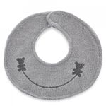 Jucarii, Copii si Bebe - Hrana si alaptare - Biberoane, suzete si accesorii hranire - Articole hranire bebelusi - Baveta eleganta brodata BabyJem (Culoare: Gri) - Infinity.ro