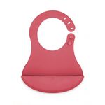 Jucarii, Copii si Bebe - Hrana si alaptare - Biberoane, suzete si accesorii hranire - Articole hranire bebelusi - Baveta din silicon BabyJem (Culoare: Ecru) - Infinity.ro