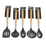 Casa si Gradina - Bucatarie si vesela - Ustensile bucatarie - Polonice, linguri si clesti de bucatarie - Lingura pentru spaghete cu maner de lemn - Infinity.ro