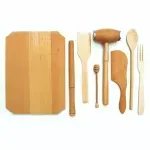 Casa si Gradina - Bucatarie si vesela - Ustensile bucatarie - Seturi ustensile de bucatarie - Set de bucatarie din lemn, 7 piese - Infinity.ro