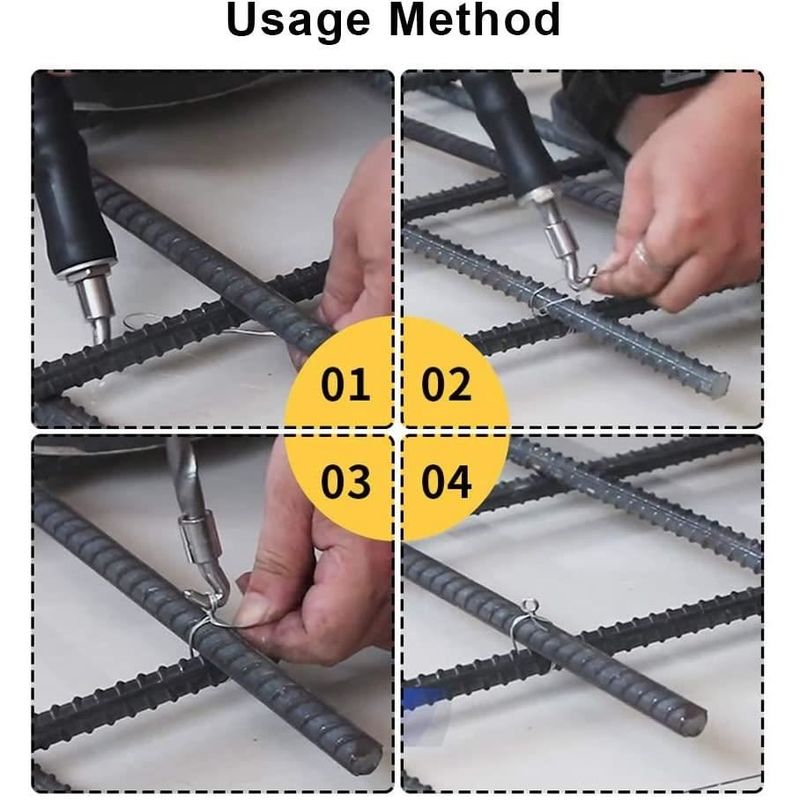 Casa si Gradina - Gradina si terasa - Garduri, panouri si accesorii - Bucle de sarma, pentru legat otel beton, 1000 buc, 1.1x160 mm - Infinity.ro