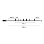 Casa si Gradina - Decoratiuni - Decoratiuni de sezon - Instalatie lumini de craciun led, 800 becuri, 43m, alb rece, extensibila, cablu verde, utilizare interior/exterior ip44 - Infinity.ro