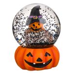 Casa si Gradina - Decoratiuni - Decoratiuni de sezon - Glob decorativ halloween, model dovleac, sticla, 5 x 5 cm, portocaliu/negru - Infinity.ro