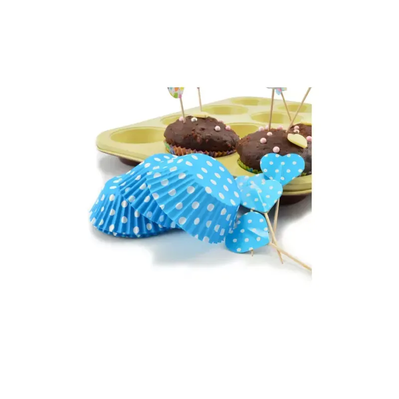 Casa si Gradina - Bucatarie si vesela - Ustensile bucatarie - Forme prajituri - Set decorativ pentru briose, in diferite culori si modele - Infinity.ro