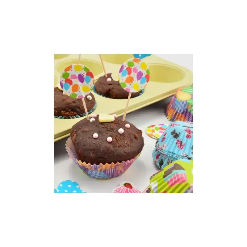 Casa si Gradina - Bucatarie si vesela - Ustensile bucatarie - Forme prajituri - Set decorativ pentru briose, in diferite culori si modele - Infinity.ro