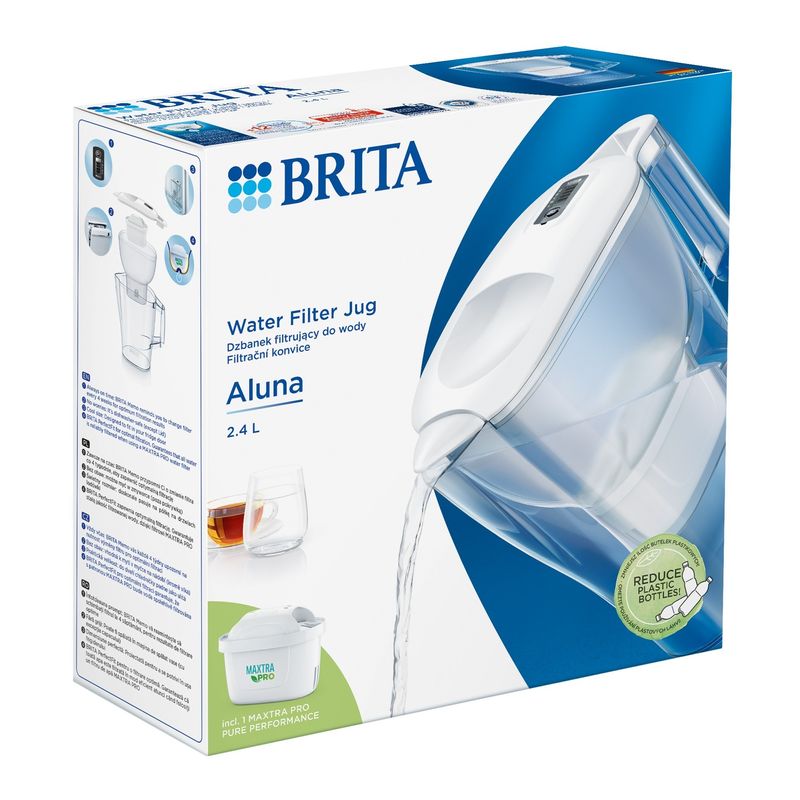 Casa si Gradina - Bucatarie si vesela - Ustensile bucatarie - Cani filtrante si accesorii - Cana filtranta BRITA Aluna 2,4 L Maxtra PRO (white) - Infinity.ro