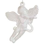 Casa si Gradina - Decoratiuni - Decoratiuni de sezon - Ornament brad craciun, inger, plastic, alb, 9 cm - Infinity.ro