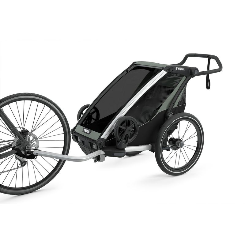 Jucarii, Copii si Bebe - Carucioare si articole de transport - Carucioare - Carucioare sport - Carucior multisport Thule Chariot Lite 1 Agave - Infinity.ro
