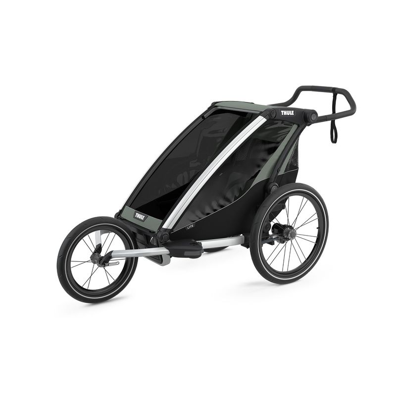 Jucarii, Copii si Bebe - Carucioare si articole de transport - Carucioare - Carucioare sport - Carucior multisport Thule Chariot Lite 1 Agave - Infinity.ro
