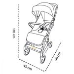 Jucarii, Copii si Bebe - Carucioare si articole de transport - Carucioare - Carucioare 2 in 1 - Carucior sport pliabil Skiddou Espoo+ Normandic Dream, ultracompact pentru calatorii, Gri - Infinity.ro