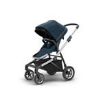 Jucarii, Copii si Bebe - Carucioare si articole de transport - Carucioare - Carucioare sport - Carucior Thule SLEEK Cadru Gri si Copertina Navy Blue - Infinity.ro