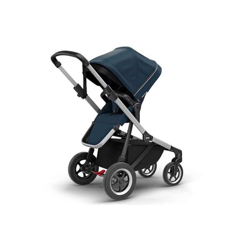 Jucarii, Copii si Bebe - Carucioare si articole de transport - Carucioare - Carucioare sport - Carucior Thule SLEEK Cadru Gri si Copertina Navy Blue - Infinity.ro