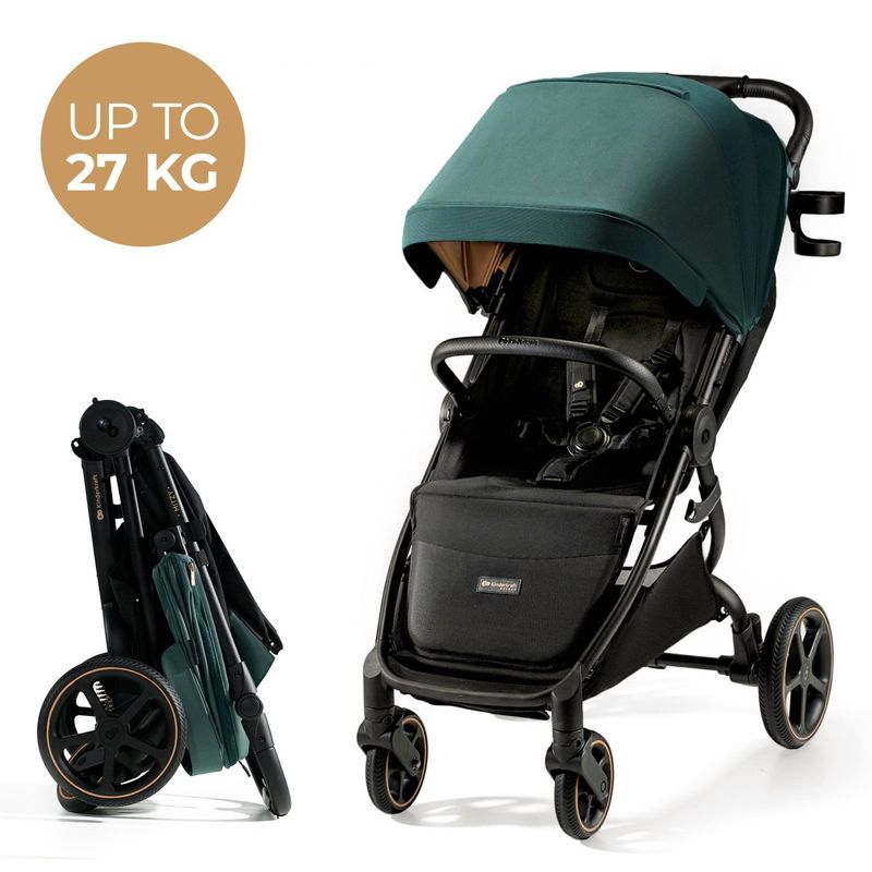 Jucarii, Copii si Bebe - Carucioare si articole de transport - Carucioare - Carucioare sport - Carucior sport, ultra compact, kinderkraft mitzy, 0-22 kg, jade green - Infinity.ro