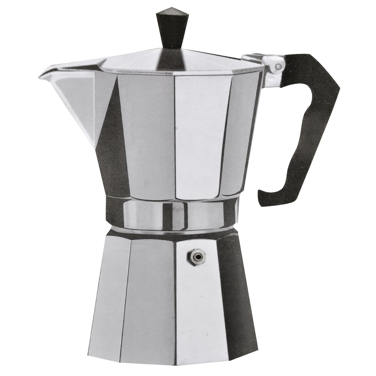Espressor aragaz, aluminiu, capacitate 6 cani, argintiu