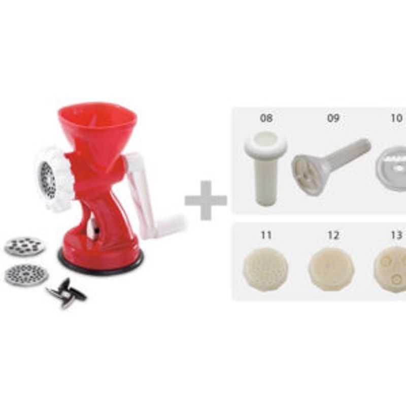 Casa si Gradina - Bucatarie si vesela - Ustensile bucatarie - Masini de tocat manuale - Masina de tocat carne, biscuiti si aparat de facut paste Rigamonti Mincy - Infinity.ro