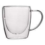 Casa si Gradina - Bucatarie si vesela - Cani si pahare - Cani si cesti - Cana sticla doublewall, transparenta, capacitate 0,25l, potrivita pentru microunde - Infinity.ro