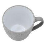 Casa si Gradina - Bucatarie si vesela - Cani si pahare - Cani si cesti - Cana ceramica mandala, bej si gri, capacitate 265 ml, potrivita pentru masina de spalat vase si cuptorul cu microunde - Infinity.ro