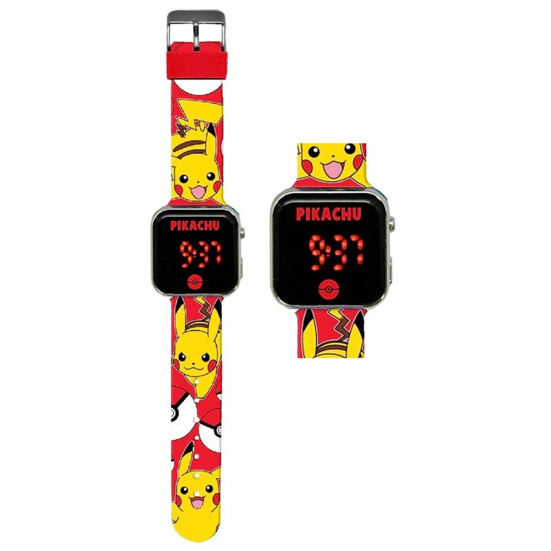 Fashion, accesorii si bijuterii - Copii - Accesorii copii - Bijuterii si ceasuri copii - Ceas de mana copii led Pikachu Pockemon Multicolor - Infinity.ro