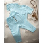Fashion, accesorii si bijuterii - Copii - Imbracaminte copii - Treninguri si compleuri copii - Set din jersey cu pantaloni lungi si tricou cu maneca lunga 80 cm 9-12 luni - Infinity.ro