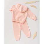 Fashion, accesorii si bijuterii - Copii - Imbracaminte copii - Treninguri si compleuri copii - Set cu hanorac si pantaloni sport din bumbac roz 98 cm 2-3 ani - Infinity.ro