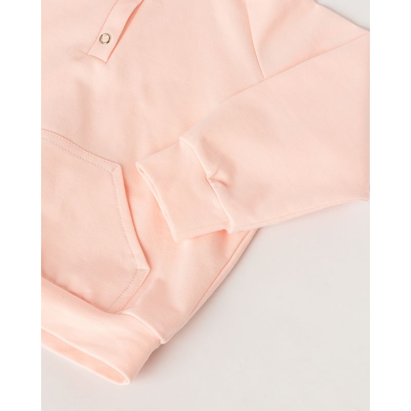 Fashion, accesorii si bijuterii - Copii - Imbracaminte copii - Treninguri si compleuri copii - Set cu hanorac si pantaloni sport din bumbac roz 98 cm 2-3 ani - Infinity.ro