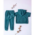 Fashion, accesorii si bijuterii - Copii - Imbracaminte copii - Treninguri si compleuri copii - Trening din bumbac reiat cu pantaloni lejeri si hanorac cu gluga 110 cm 5 ani - Infinity.ro