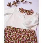 Fashion, accesorii si bijuterii - Copii - Imbracaminte copii - Treninguri si compleuri copii - Set cu bluza si colanti din jersey de bumbac cu imprimeu floral 104 cm 4 ani - Infinity.ro