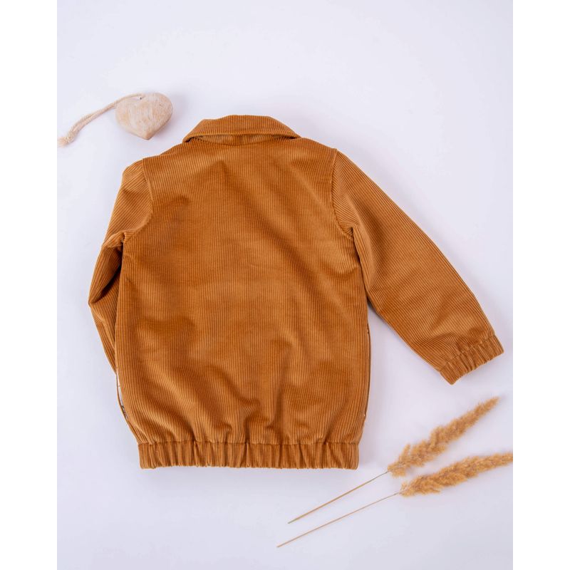 Fashion, accesorii si bijuterii - Copii - Imbracaminte copii - Jachete si geci copii - Jacheta din catifea reiat dublata cu muselina imprimata 110 cm 5 ani - Infinity.ro