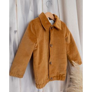 Jacheta din catifea reiat dublata cu muselina imprimata 110 cm 5 ani