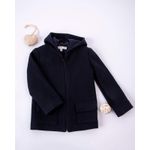 Fashion, accesorii si bijuterii - Copii - Imbracaminte copii - Jachete si geci copii - Jacheta cu gluga din stofa de lana texturata 110 cm 5 ani - Infinity.ro