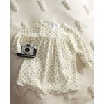 Fashion, accesorii si bijuterii - Copii - Imbracaminte copii - Rochii copii - Rochie din muselina cu imprimeu floricele galbene 80 cm 6-12 luni - Infinity.ro