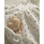 Fashion, accesorii si bijuterii - Copii - Imbracaminte copii - Rochii copii - Rochie din muselina cu imprimeu floricele mici galbene si frunze 80 cm 6-12 luni - Infinity.ro