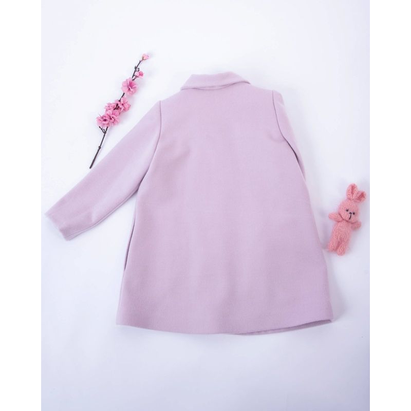 Fashion, accesorii si bijuterii - Copii - Imbracaminte copii - Jachete si geci copii - Palton lila din stofa de lana 116 cm 6 ani - Infinity.ro