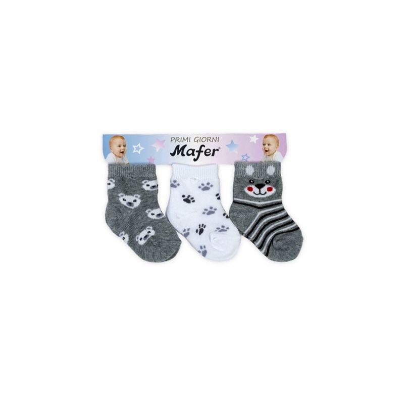 Fashion, accesorii si bijuterii - Copii - Lenjerie si pijamale copii - Sosete si dresuri copii - Set 6 perechi sosete pentru bebelusi,Mafer WPG6791 0-3 luni Multicolor - Infinity.ro