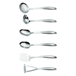 Casa si Gradina - Bucatarie si vesela - Ustensile bucatarie - Seturi ustensile de bucatarie - Set ustensile bucatarie din inox, 7 piese - Zokura - Infinity.ro