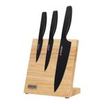 Casa si Gradina - Bucatarie si vesela - Vesela si tacamuri - Cutite si seturi de cutite - Set cutite 4 piese, otel inoxidabil, cu suport magnetic - Zokura - Infinity.ro