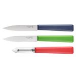 Casa si Gradina - Bucatarie si vesela - Vesela si tacamuri - Cutite si seturi de cutite - Set cutite 3 piese, inox, "Les Essentiels" - Opinel - Infinity.ro
