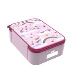 Casa si Gradina - Bucatarie si vesela - Organizare si depozitare bucatarie - Cutii alimentare - Geanta termoizolanta pentru pranz, 26,5 x 19,5 cm, Unicorn Rainbows - Ion8 - Infinity.ro