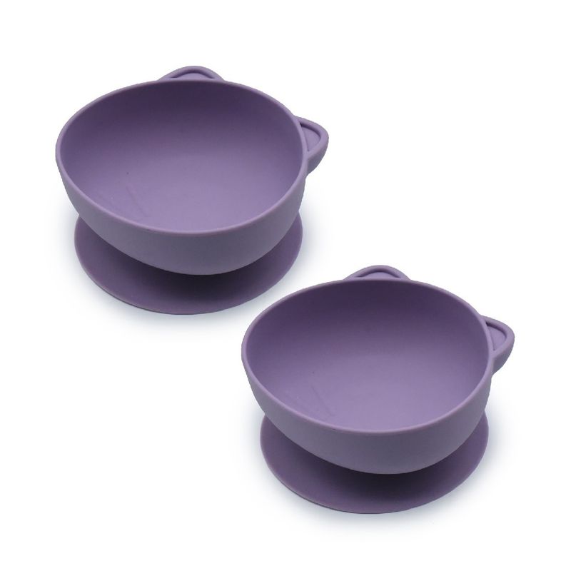 Jucarii, Copii si Bebe - Hrana si alaptare - Biberoane, suzete si accesorii hranire - Articole hranire bebelusi - SET 2 CASTRONELE CU VENTUZA SILICON MELII MODEL PISICA - Infinity.ro