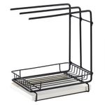 Casa si Gradina - Bucatarie si vesela - Organizare si depozitare bucatarie - Suporturi tacamuri si vase - Suport bureti de bucatarie, otel carbon, 21x14,5x26cm - Zokura - Infinity.ro