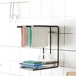 Casa si Gradina - Bucatarie si vesela - Organizare si depozitare bucatarie - Suporturi tacamuri si vase - Suport bureti de bucatarie, otel carbon, 21x14,5x26cm - Zokura - Infinity.ro