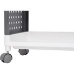 Casa si Gradina - Mobilier - Comode si corpuri - Comode - Comoda/raft plastic, MagicHome, pe roti, 4 polite, gri si alb, max 25 kg, 49x29x75.5 cm - Infinity.ro