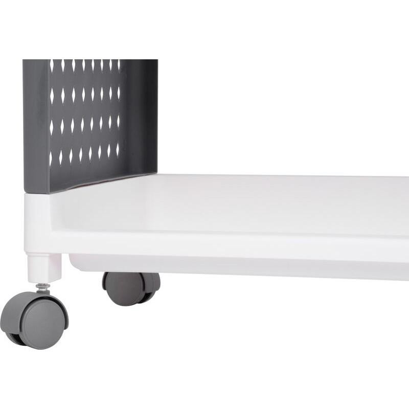 Casa si Gradina - Mobilier - Comode si corpuri - Comode - Comoda/raft plastic, MagicHome, pe roti, 4 polite, gri si alb, max 25 kg, 49x29x75.5 cm - Infinity.ro