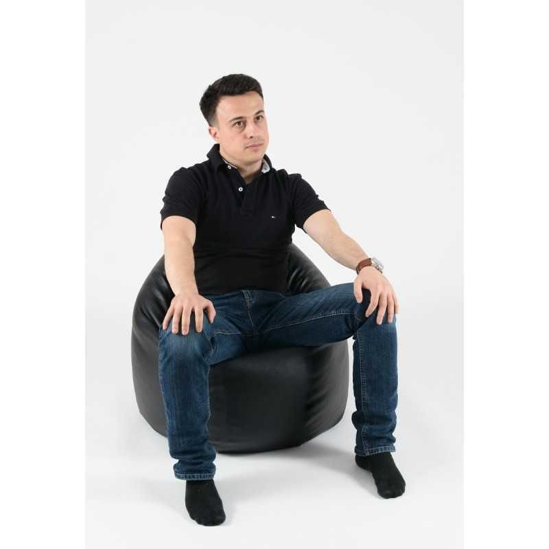 Casa si Gradina - Mobilier - Scaune si fotolii - Fotolii - Fotoliu Relaxo, material piele ecologica, Back 2 Black - Infinity.ro