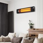 Casa si Gradina - Gradina si terasa - Mobilier exterior - Incalzitoare terasa - Radiator infrarosu cu fibra carbon ZILAN ZLN-1624, Putere 2000W, telecomanda - Infinity.ro