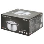 Casa si Gradina - Bucatarie si vesela - Vase pentru gatit - Oale si cratite - Cratita inox, cu capac, 22cm/4,1L - Zokura - Infinity.ro