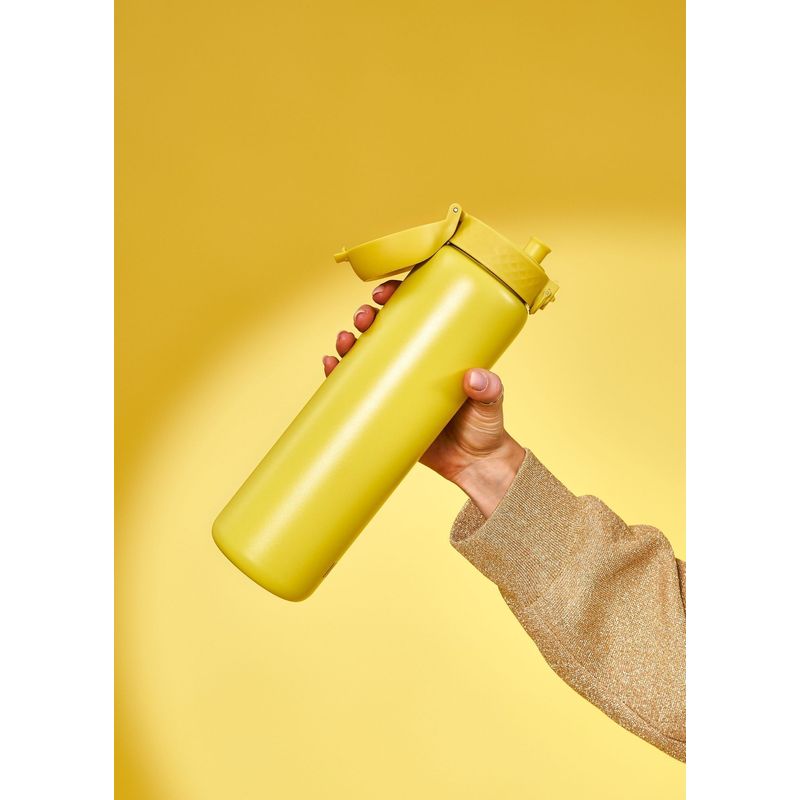 Casa si Gradina - Bucatarie si vesela - Cani si pahare - Sticle - Sticla apa, inox, 920ml, Yellow - Ion8 - Infinity.ro