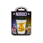 Casa si Gradina - Bucatarie si vesela - Cani si pahare - Pahare - Pahar pentr shot, 7cm, cu mesajul Atentie! Risc major de distractie! - Infinity.ro