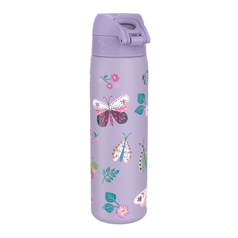 Casa si Gradina - Bucatarie si vesela - Cani si pahare - Sticle - Sticla apa Slim, inox, 500ml, Butterflies - Ion8 - Infinity.ro
