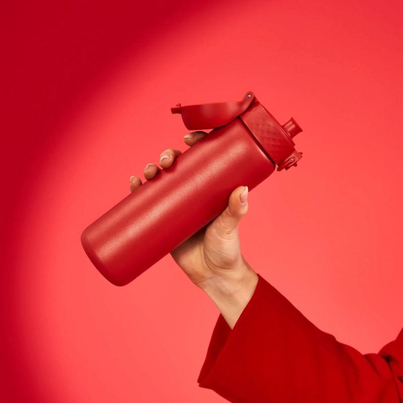 Casa si Gradina - Bucatarie si vesela - Cani si pahare - Sticle - Sticla apa Slim, inox, 600ml, Red - Ion8 - Infinity.ro